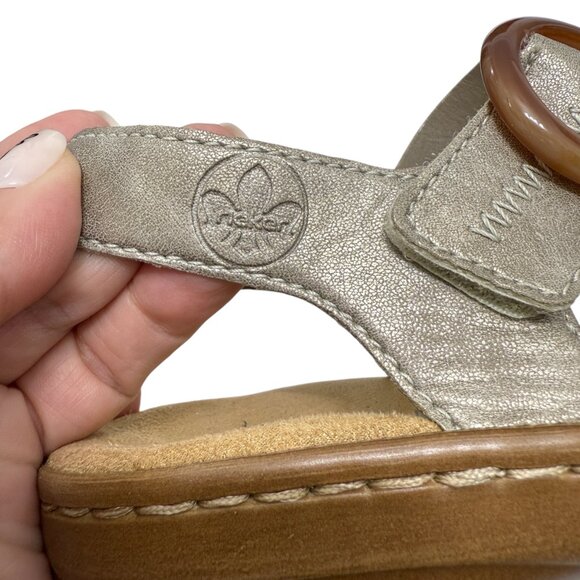 Rieker Antistress Regina Leather Slingback Comfort Women's sandals size 6 - Picture 5 of 9